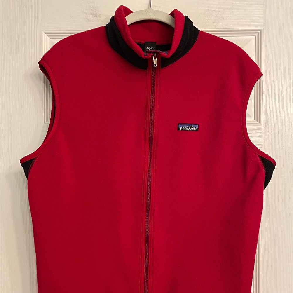 Vintage Patagonia Red Fleece Vest